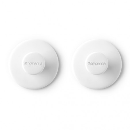 Set de 2 umerașe Brabantia ReNew 1003486, Kit de montare inclus, Până la 2 kg, Alb