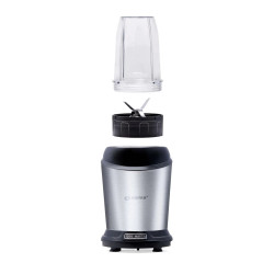 Alpina Nutrition Blender, 4 lame, 1200 W, recipient de 1 L, fără BPA, Inox/Negru