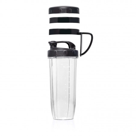 Alpina Nutrition Blender, 4 lame, 1200 W, recipient de 1 L, fără BPA, Inox/Negru