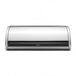 Cutie pentru paine Brabantia Roll Top 646890, 16 L, 44.5x26 cm, Constructie usoara si robusta, Inox/Mat