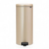 Cos de gunoi cu pedala Brabantia NewIcon 1003209, 30 L, Inchidere lina, Baza antiderapanta, Auriu metalic