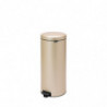 Cos de gunoi cu pedala Brabantia NewIcon 1003209, 30 L, Inchidere lina, Baza antiderapanta, Auriu metalic