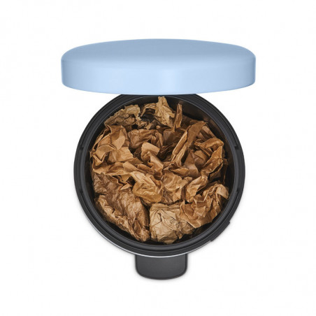 Cos de gunoi cu pedala Brabantia NewIcon 1005532, 12 L, Inchidere lina, Baza antiderapanta, Albastru deschis