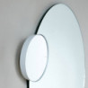 Oglindă de perete Brabantia MindSet Mineral 1005691, 5x mărire, Suport magnetic, Rezistent la coroziune, Acoperire minerală, Alb