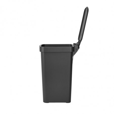 Coș cu pedală Brabantia StepUp 1008476, 10 L, Materiale ecologice, Deschidere mare, Gri închis