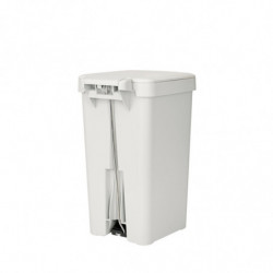 Coș cu pedală Brabantia StepUp 1008480, 16 L, Materiale ecologice, Deschidere mare, Gri deschis