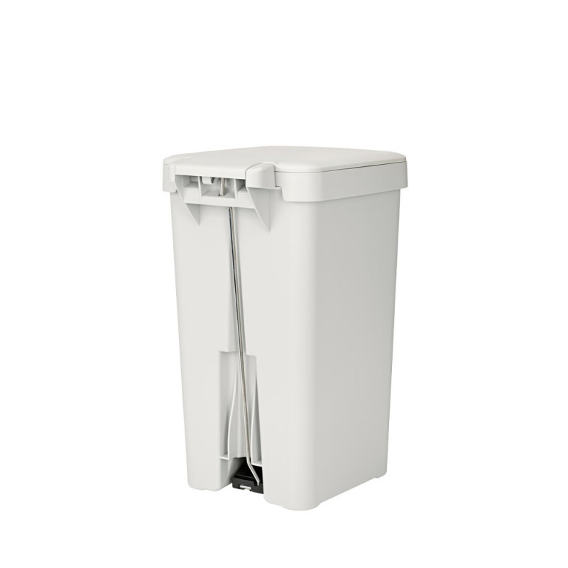 Coș cu pedală Brabantia StepUp 1008480, 16 L, Materiale ecologice, Deschidere mare, Gri deschis
