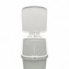 Coș cu pedală Brabantia StepUp 1008480, 16 L, Materiale ecologice, Deschidere mare, Gri deschis