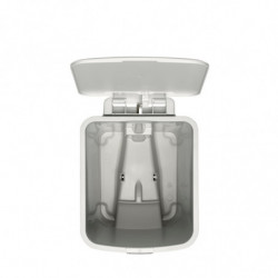 Coș cu pedală Brabantia StepUp 1008480, 16 L, Materiale ecologice, Deschidere mare, Gri deschis