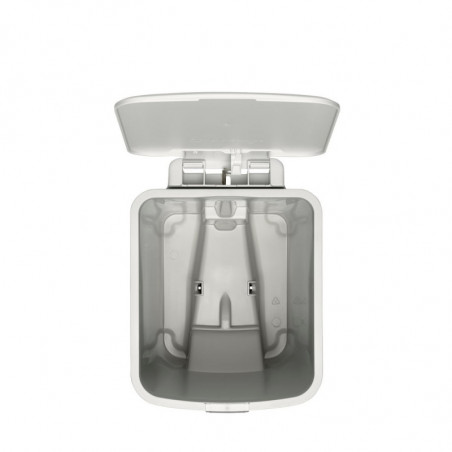 Coș cu pedală Brabantia StepUp 1008480, 16 L, Materiale ecologice, Deschidere mare, Gri deschis