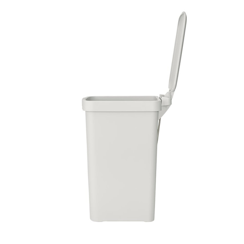 Coș cu pedală Brabantia StepUp 1008480, 16 L, Materiale ecologice, Deschidere mare, Gri deschis