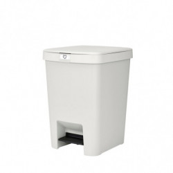 Coș cu pedală Brabantia StepUp 1008483, 25 L, Materiale ecologice, Deschidere mare, Gri deschis