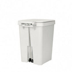 Coș cu pedală Brabantia StepUp 1008483, 25 L, Materiale ecologice, Deschidere mare, Gri deschis