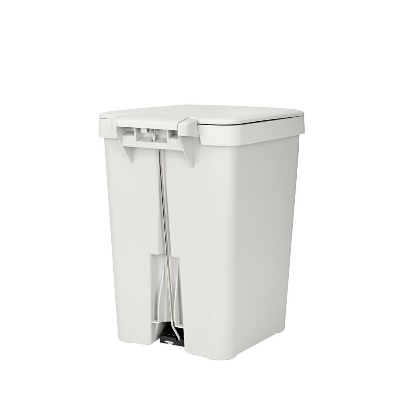 Coș cu pedală Brabantia StepUp 1008483, 25 L, Materiale ecologice, Deschidere mare, Gri deschis
