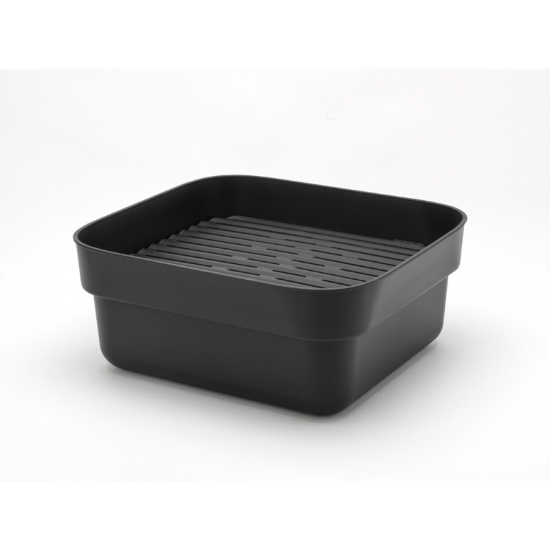 Vas de spălare și scurgere Brabantia 1003315, 16.1 x 37.4 x 34.4 cm, Sigur pentru vase cu strat antiaderent, Gri închis
