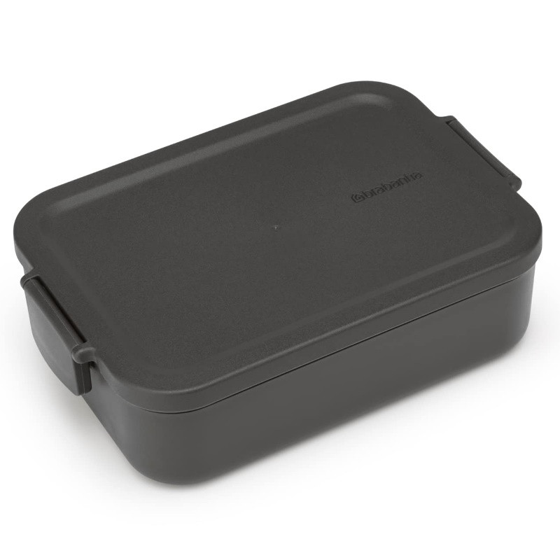 Cutie alimentara Brabantia Make&Take 1006281, 1.1 L, Fara BPA, Gri inchis