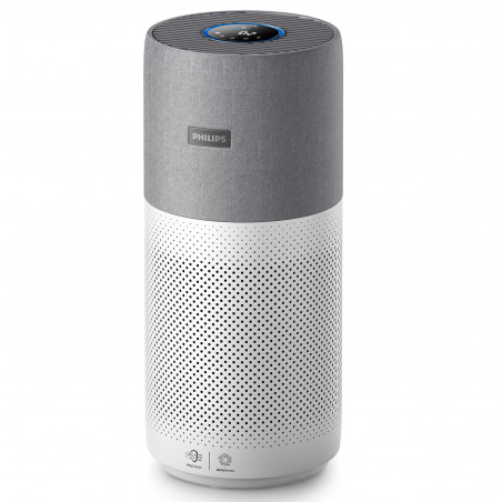 Purificator de aer Philips AC3033/10, SMART, Wi-Fi, 55W, pentru până la 135 m2, HEPA, senzori inteligenți, alb/gri