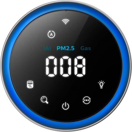 Purificator de aer Philips AC3033/10, SMART, Wi-Fi, 55W, pentru până la 135 m2, HEPA, senzori inteligenți, alb/gri