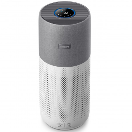 Purificator de aer Philips AC3033/10, SMART, Wi-Fi, 55W, pentru până la 135 m2, HEPA, senzori inteligenți, alb/gri