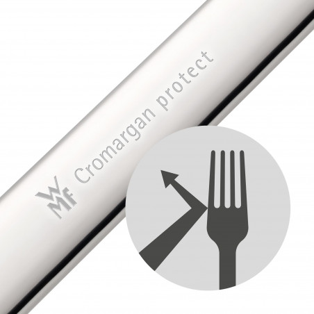 Set tacamuri WMF Virginia Protect, 30 piese, Otel inoxidabil 18/10, Cromargan protect, Protectie împotriva zgarieturilor si abraziunii, Argintiu