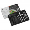Set tacamuri WMF Kult, 30 piese, Cromargan protect, Lustruit manual, Otel inoxidabil 18/10, Argintiu