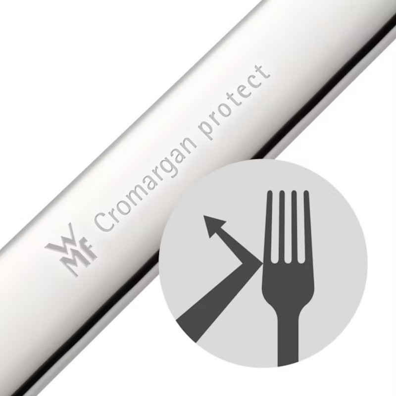 Set tacamuri WMF Florenz, 30 piese, Cromargan protect, Protectie impotriva zgarieturilor si uzurii, Otel inoxidabil 18/10, Argintiu