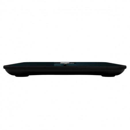 Cantar inteligent AENO ABS0002S, Pana la 180 kg, 11 profile, 16 indicatori, IMC, LED, Sticlă ITO, Negru