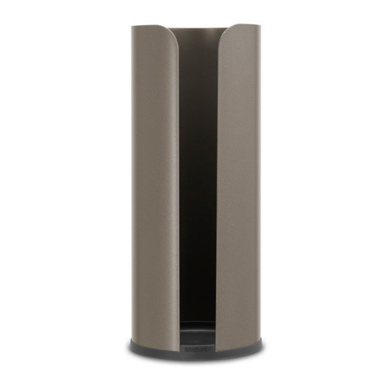 Suport hartie igienica Brabantia ReNew 1003472, Triplu, Rezistent la coroziune, Gri inchis