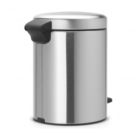 Cos de gunoi cu pedala Brabantia NewIcon 649011, 5 L, Inchidere lina, Baza antiderapanta, Inox