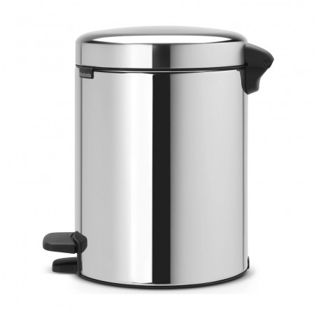Cos de gunoi cu pedala Brabantia NewIcon 649010, 5 L, Inchidere lina, Baza anti-derapanta, Inox