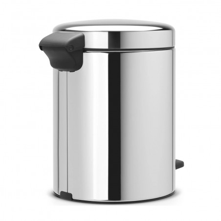 Cos de gunoi cu pedala Brabantia NewIcon 649010, 5 L, Inchidere lina, Baza anti-derapanta, Inox