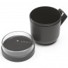 Cana pentru supa cu capac Brabantia Make&Take 1006293, 600+180 ml, Capac cu infiletare, Fara BPA, Gri