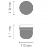 Bol alimentar mic dejun Brabantia Make&Take 1006297, 500+180 ml, Capac cu infiletare, Fara BPA, Verde