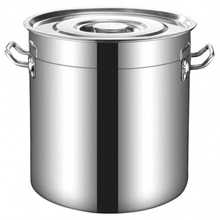 Oala cu capac Rosberg R51211C60, 169,5 litri, 60x60 cm, Inox