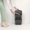 Cos depozitare sau reciclare Brabantia Sort&Go 1006310, 20 L, 22,5x45x28 cm, Stivuibil, Plastic, Gri închis