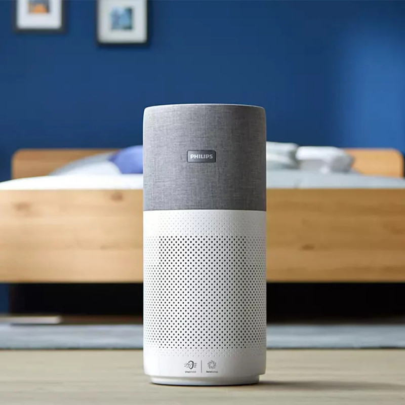 Purificator de aer Philips AC3033/10, SMART, Wi-Fi, 55W, pentru până la 135 m2, HEPA, senzori inteligenți, alb/gri