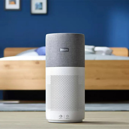 Purificator de aer Philips AC3033/10, SMART, Wi-Fi, 55W, pentru până la 135 m2, HEPA, senzori inteligenți, alb/gri