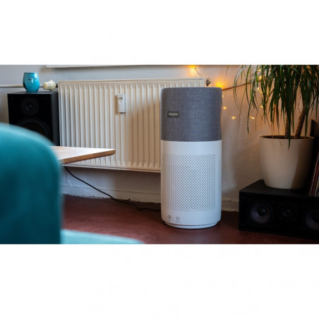 Purificator de aer Philips AC3033/10, SMART, Wi-Fi, 55W, pentru până la 135 m2, HEPA, senzori inteligenți, alb/gri