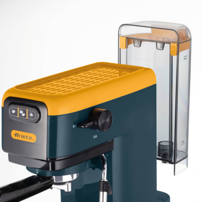 Espressor de cafea Ariete ESPRESSO COLOR 1399/16, 1300W, 15 bar, 1.1 L, Cafea macinata si ESE, Galben
