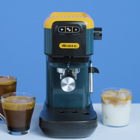 Espressor de cafea Ariete ESPRESSO COLOR 1399/16, 1300W, 15 bar, 1.1 L, Cafea macinata si ESE, Galben