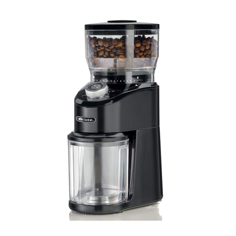 Rasnita electrica pentru macinat cafea Ariete COFFEE GRINDER 3023/00, 200W, 200 g, 14 nivele de macinare, 2-12 cesti, Negru