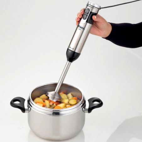 Set blender, mixer, tocator 7in1 Ariete 4 BLADES 0898/11, 1000W, 10 viteze, 7 functii, Turbo, Negru/Inox
