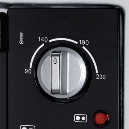 Cuptor electric cu 2 plite Ariete Bon Cuisine 995, 1500W, 40 L, Timer, 4 trepte de coacere, Inox