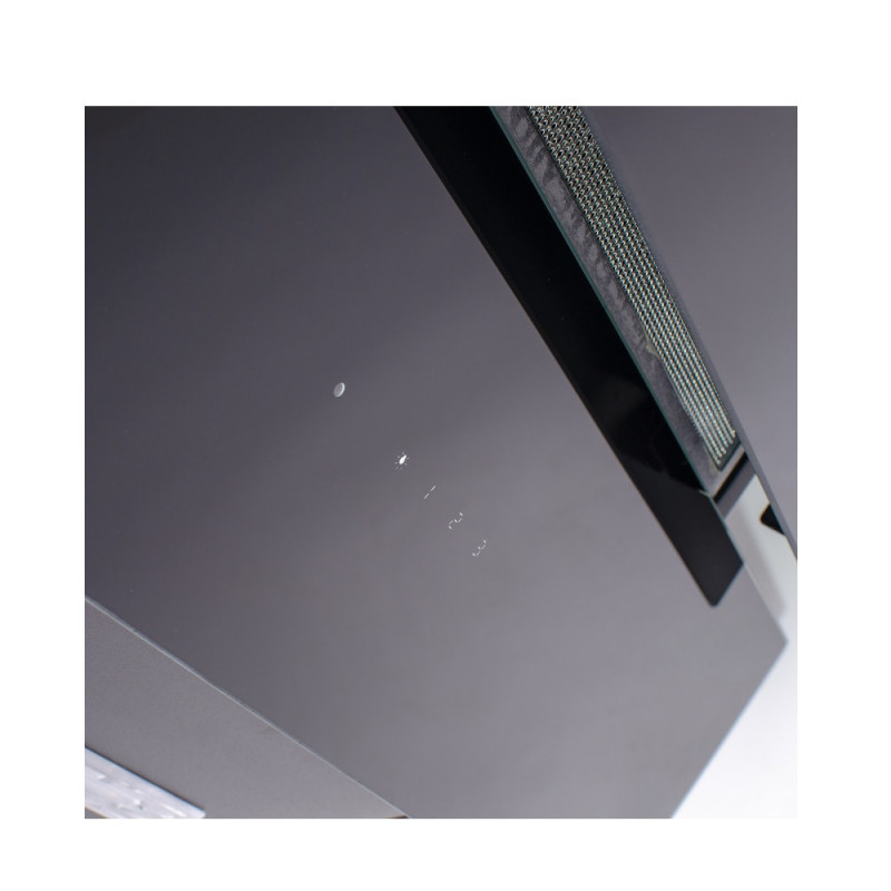 Hota Luxell HANZ DA6-835, 140W, 650 m3/h, 60cm, Telecomanda, Ecran tactil, 3 viteze, LED, Gri