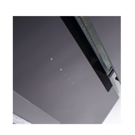 Hota Luxell HANZ DA6-835, 140W, 650 m3/h, 60cm, Telecomanda, Ecran tactil, 3 viteze, LED, Gri