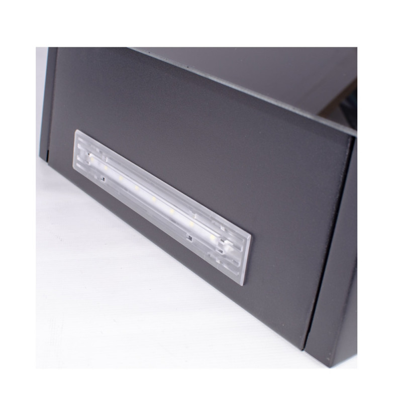 Hota Luxell HANZ DA6-835, 140W, 650 m3/h, 60cm, Telecomanda, Ecran tactil, 3 viteze, LED, Gri