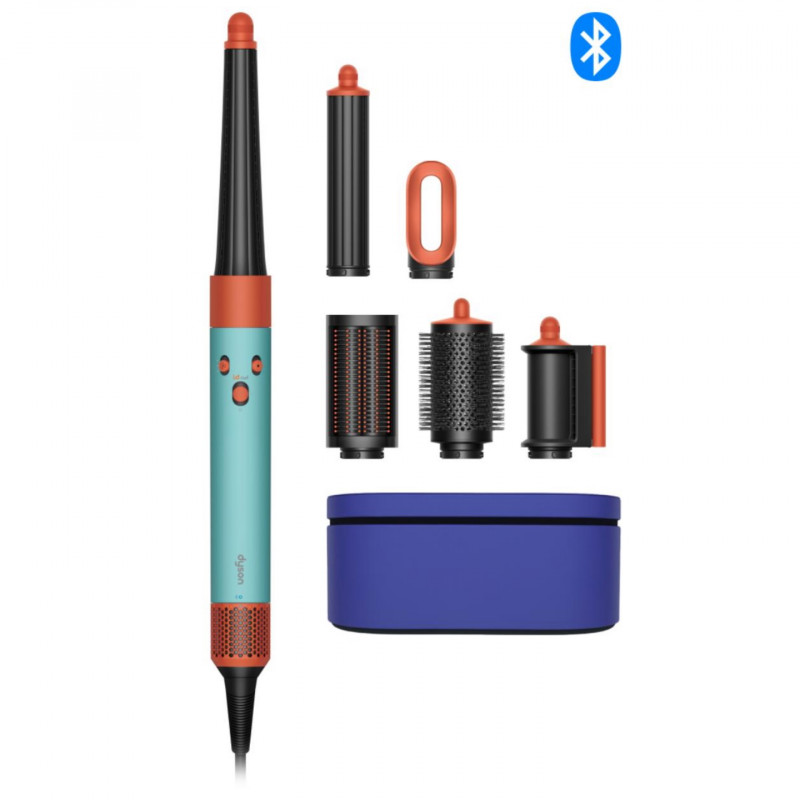 Uscator pentru par Dyson HS08 Airwrap T1/T2 CePa/Tz, 1300W, 13.5 l/s, Ionizare, 3 viteze, 3 temperaturi, Bluetooth, Multicolor