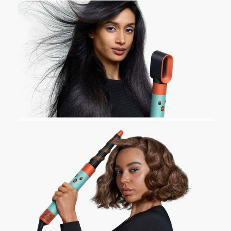 Uscator pentru par Dyson HS08 Airwrap T1/T2 CePa/Tz, 1300W, 13.5 l/s, Ionizare, 3 viteze, 3 temperaturi, Bluetooth, Multicolor