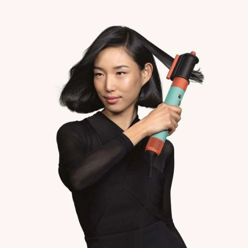 Uscator pentru par Dyson HS08 Airwrap T1/T2 CePa/Tz, 1300W, 13.5 l/s, Ionizare, 3 viteze, 3 temperaturi, Bluetooth, Multicolor