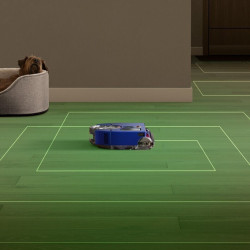 Aspirator robot Aspirator Dyson 360, 65 AW, 22000 Pa, 110000 rpm, 4 moduri, Navigare vizuală 360°, Hyperdymium, Profil redus, Albastru/Nickel